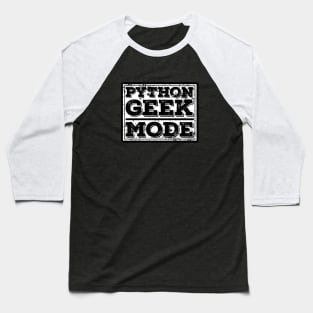 Python Geek Mode Baseball T-Shirt